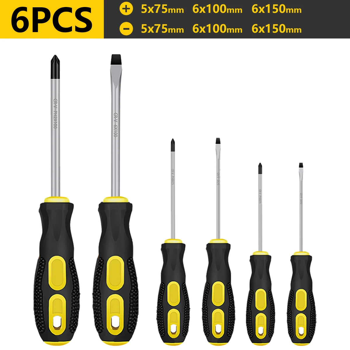 Conjunto Magnético de Mini Chaves de Fenda Isoladas – Kit Multiuso com Pontas Cruzadas e Retas