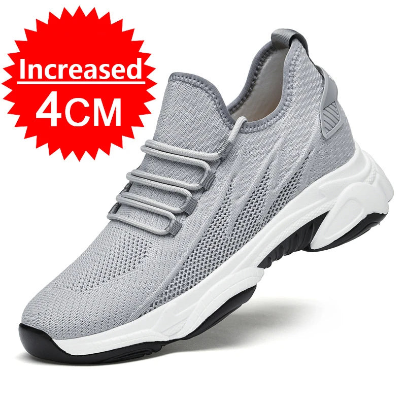 Men’s Height Increasing Sneakers – 10cm 8cm 6cm Elevator Casual Shoes