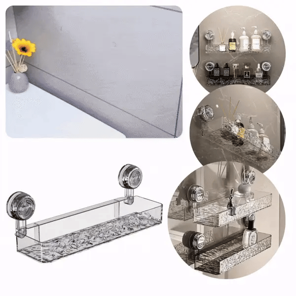 RackLuxury™ to półka łazienkowa, którą można zamontować bez wiercenia Główne zdjęcie produktu