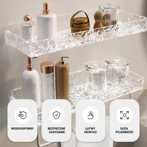RackLuxury™ è una mensola da bagno che può essere installata senza forare - Immagine del prodotto