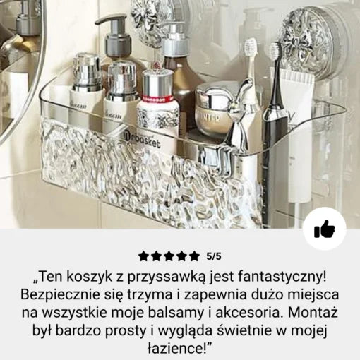 RackLuxury™ è una mensola da bagno che può essere installata senza forare - Immagine del prodotto